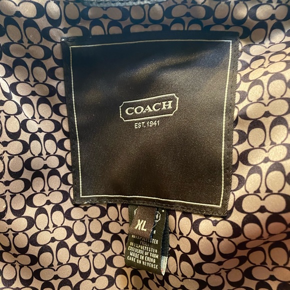 Coach Brown Quilted Nylon Puffer Lightweight Jacket Coat Women's Size XLarge - Picture 3 of 12